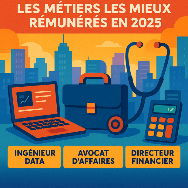 Top 10 des Métiers qui Payent Bien en 2025 : Maximisez vos Opportunités!